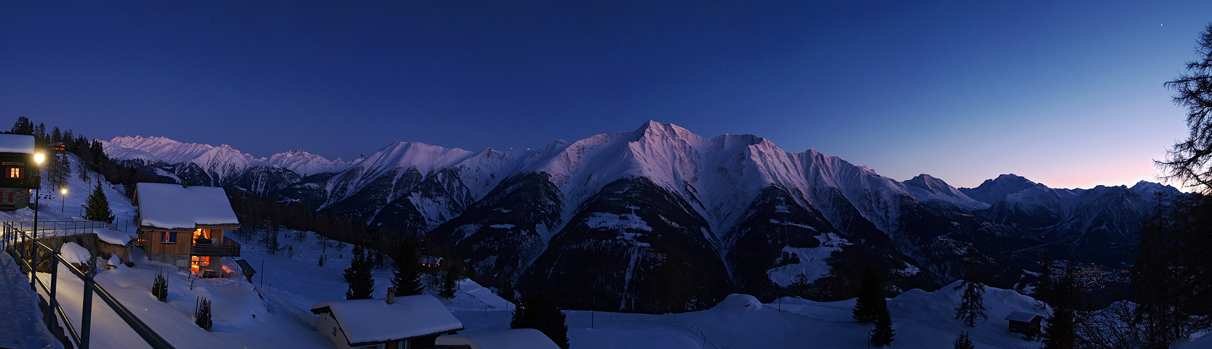 Abenddämmerung auf der Riederalp