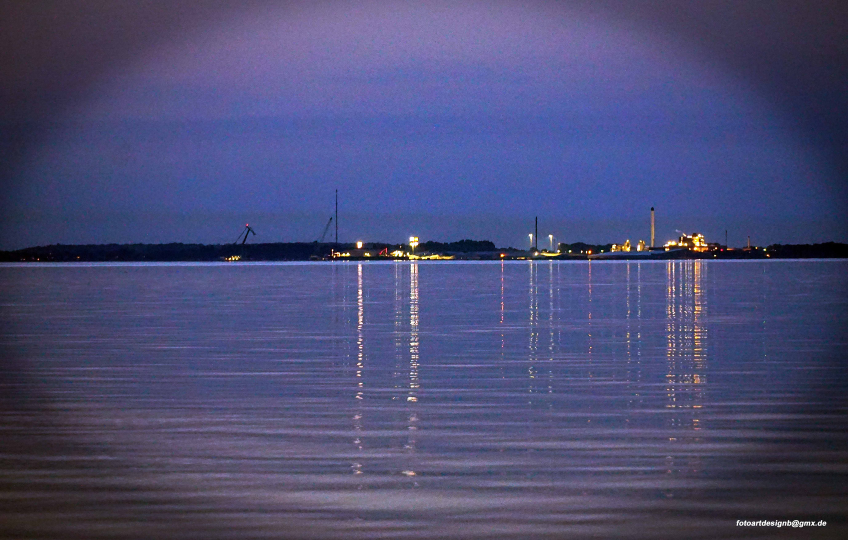 Abenddämmerung Blick nach Korsör