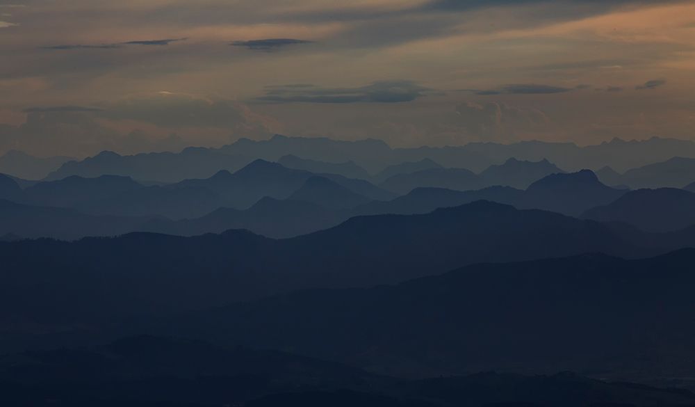 Abenddämmerung im Alpenvorland