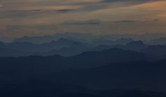 Abenddämmerung im Alpenvorland