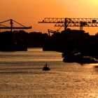 Abenddämmerung im Hafen