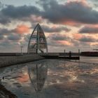 Abenddämmerung im Hafen von Juist