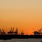 Abenddämmerung im Hamburger Hafen