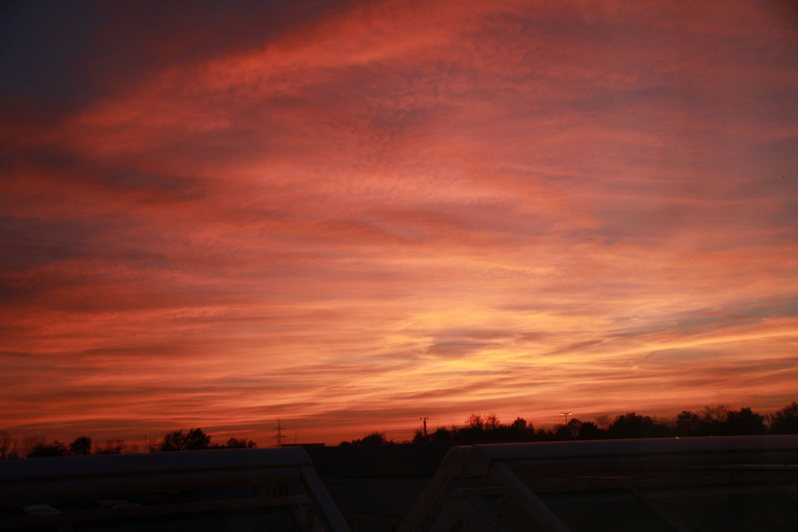 Abenddämmerung im Herbst