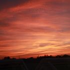 Abenddämmerung im Herbst