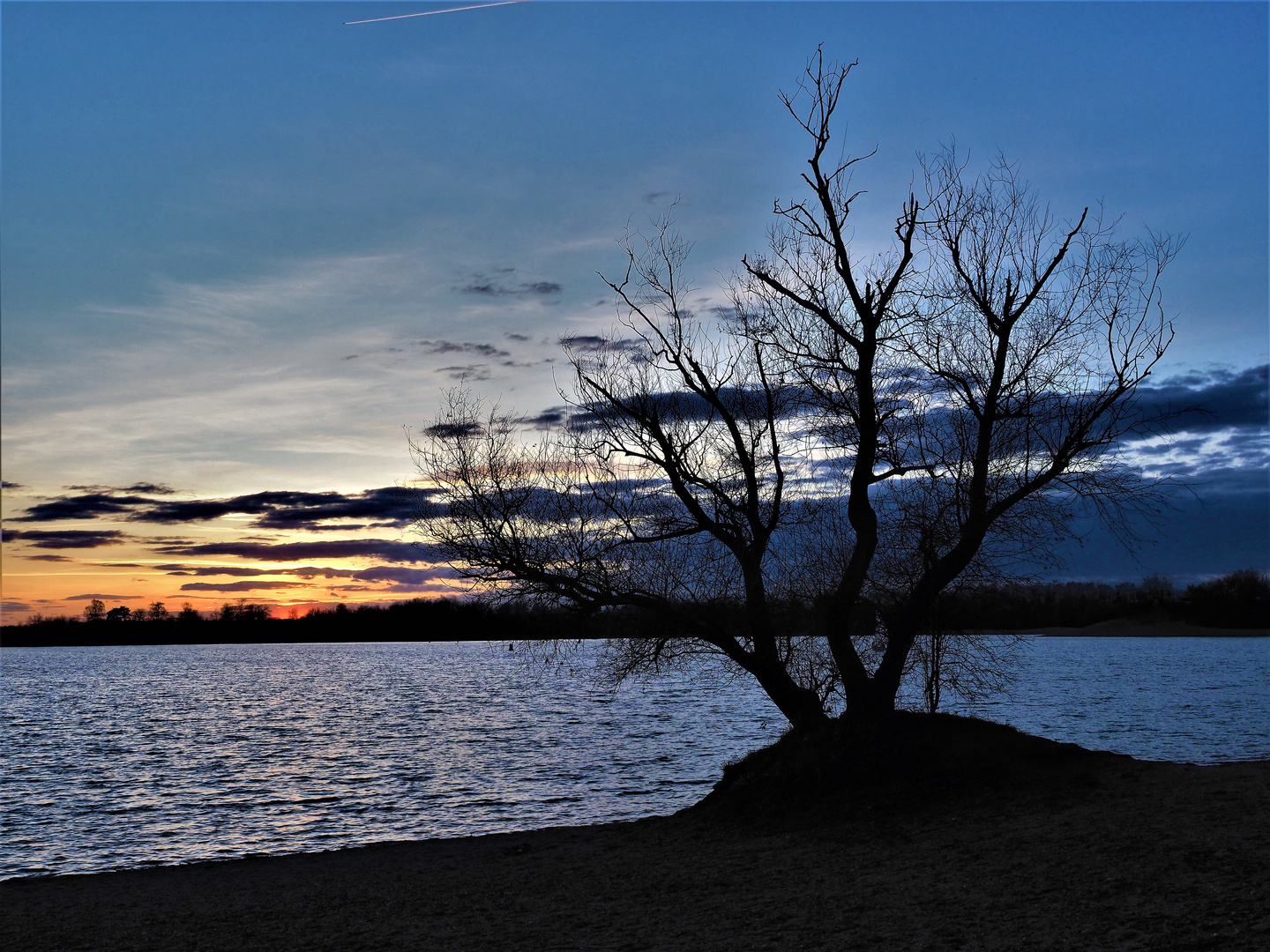 Abenddämmerung im Januar