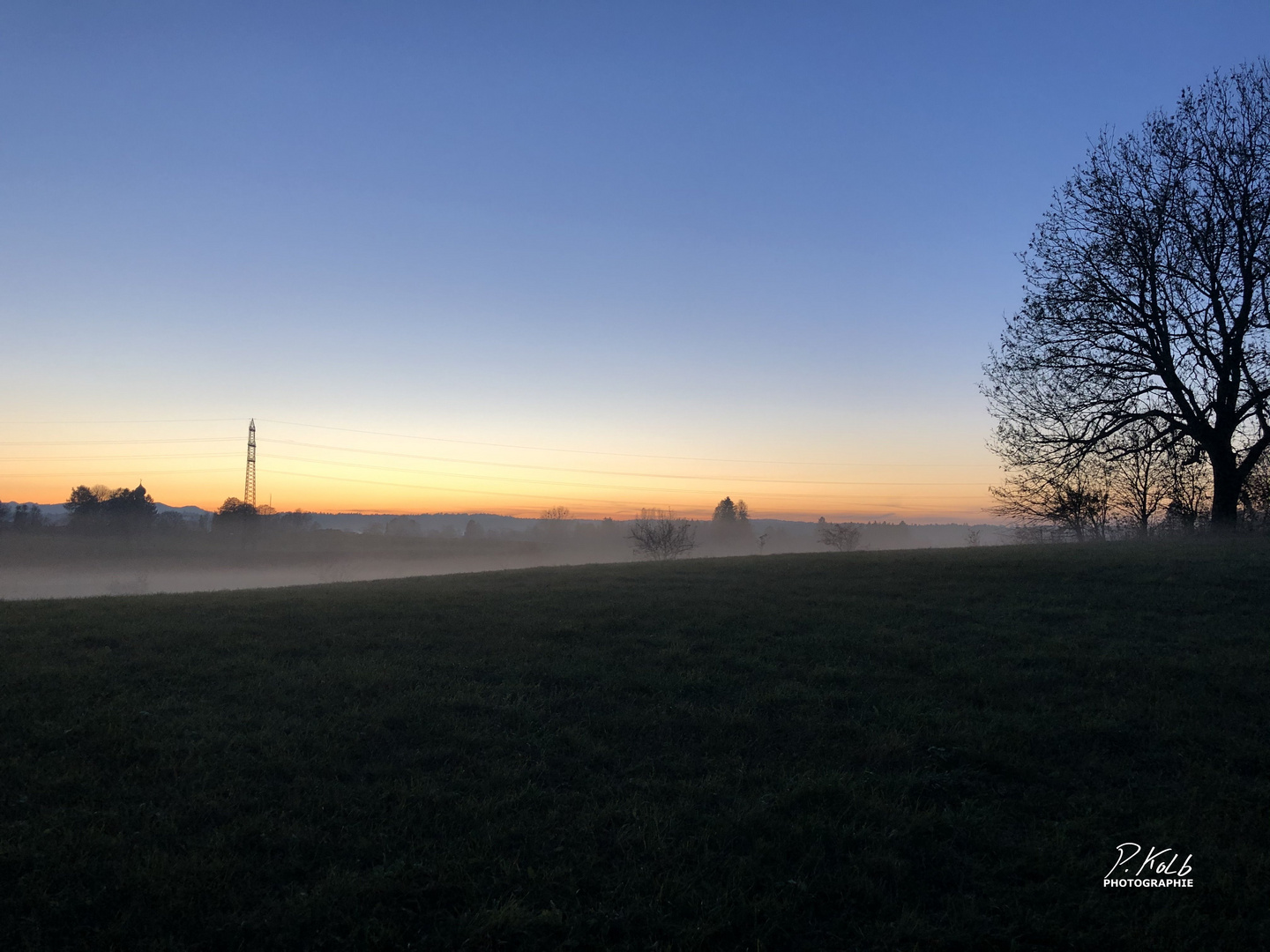 Abenddämmerung im Oberland