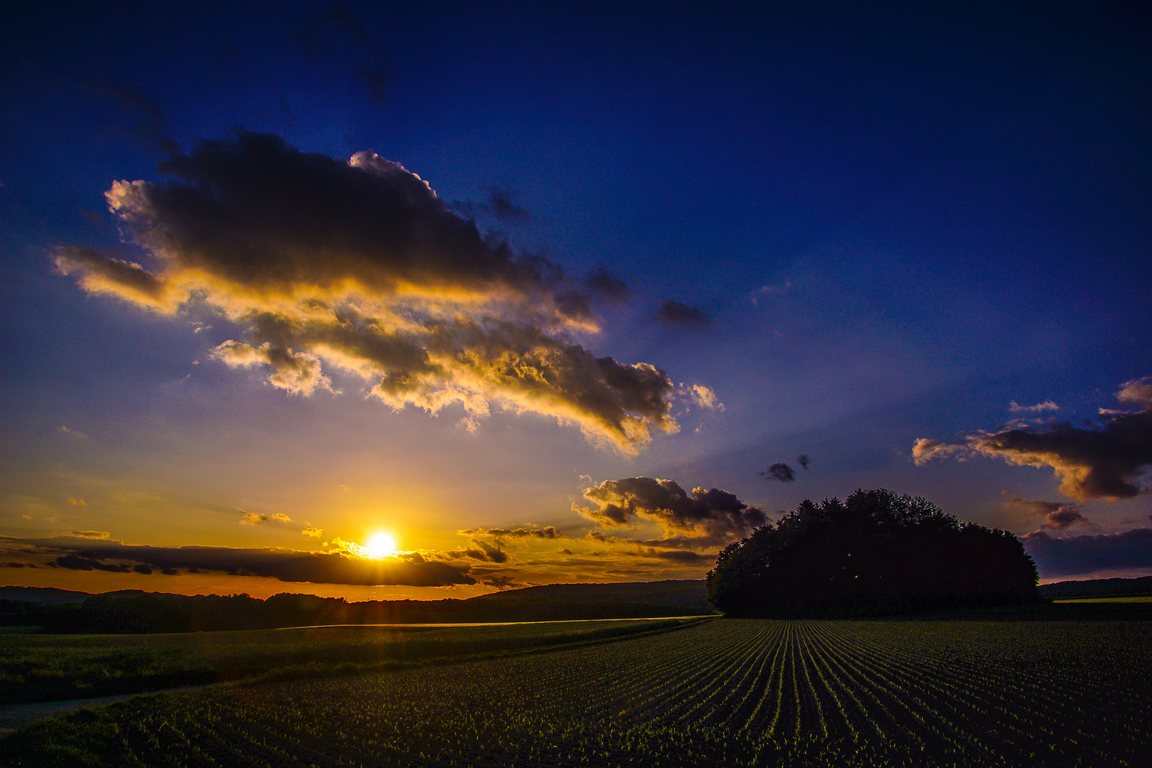 Abenddämmerung im St. Wendeler Land