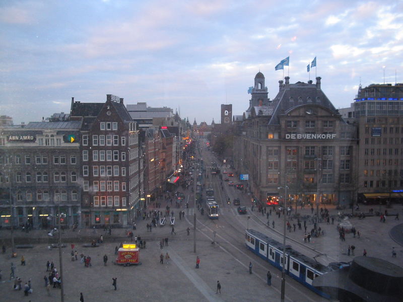 Abenddämmerung in Amsterdam