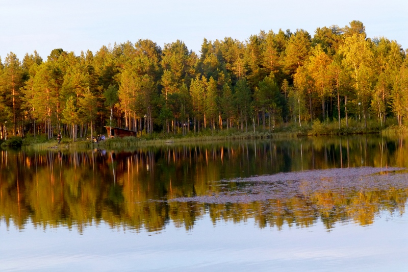 Abenddämmerung in Arvidsjaur