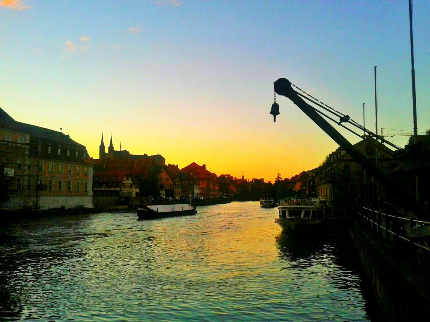 Abenddämmerung in Bamberg