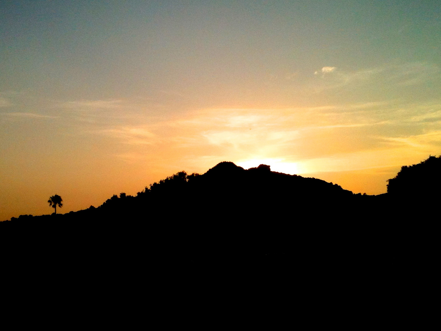 Abenddämmerung in Cala Millor.