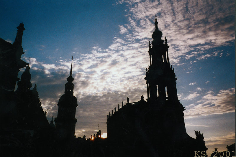 Abenddämmerung in Dresden