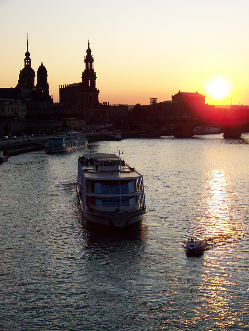 Abenddämmerung in Dresden