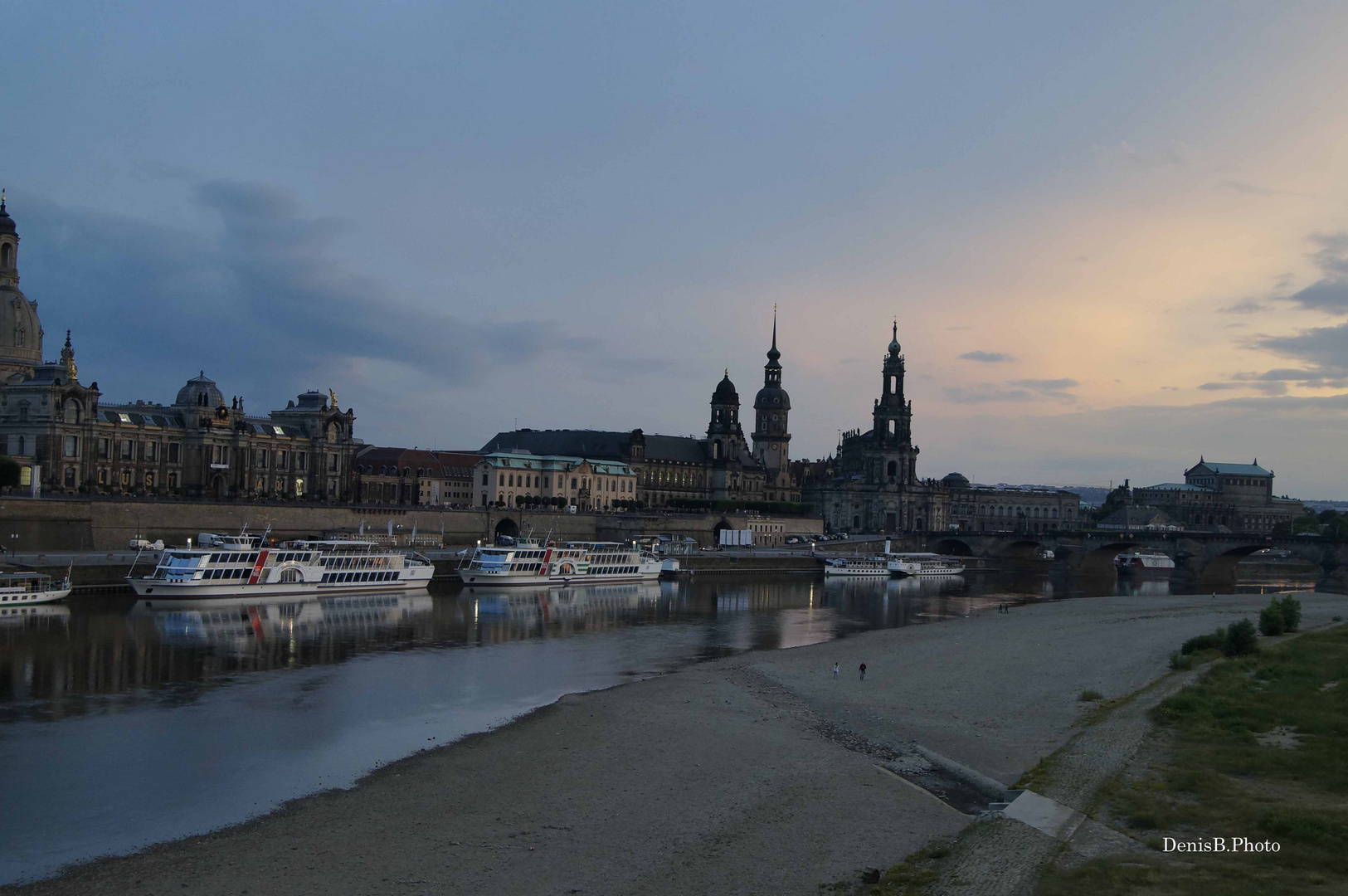 Abenddämmerung in Dresden