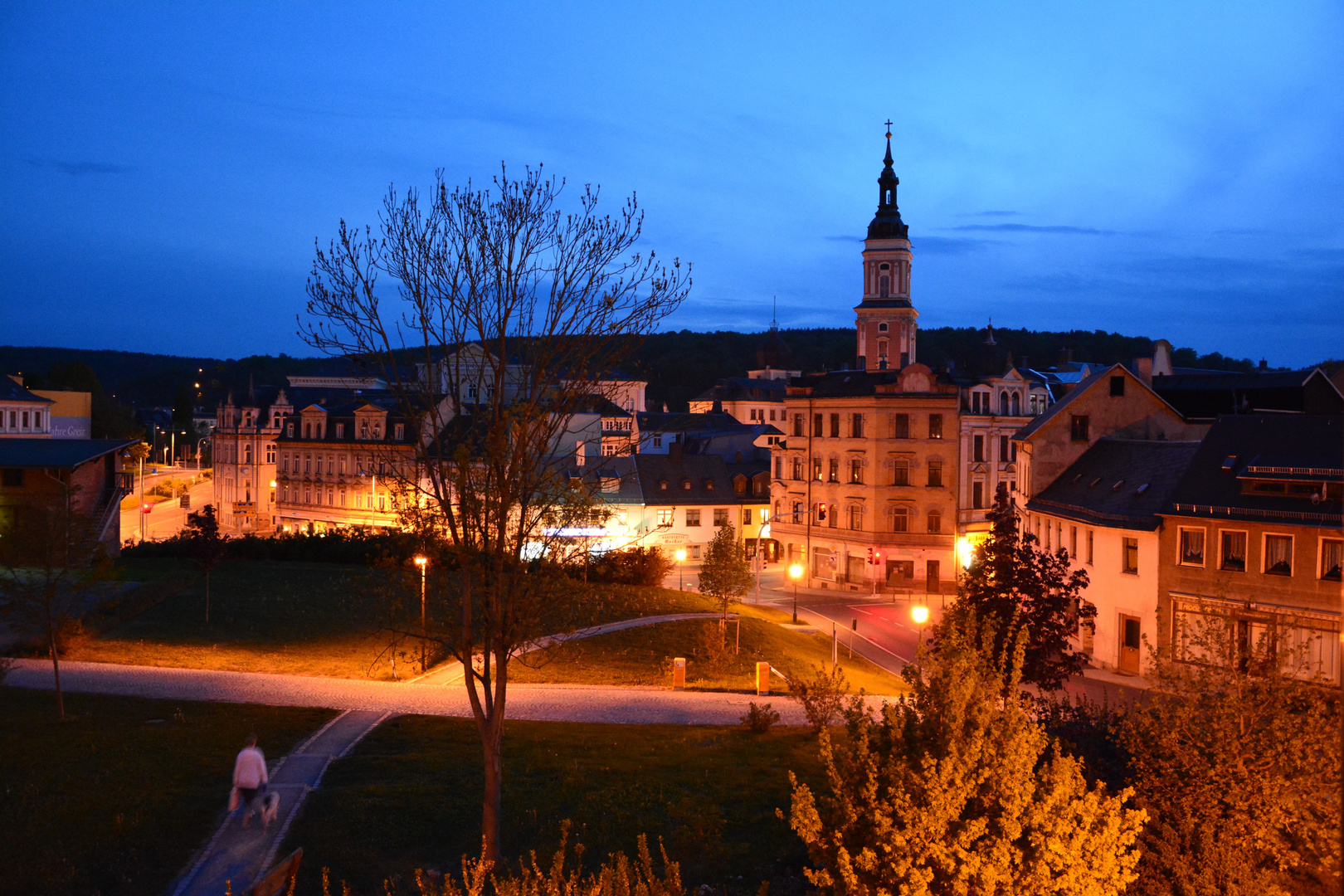 Abenddämmerung in Greiz