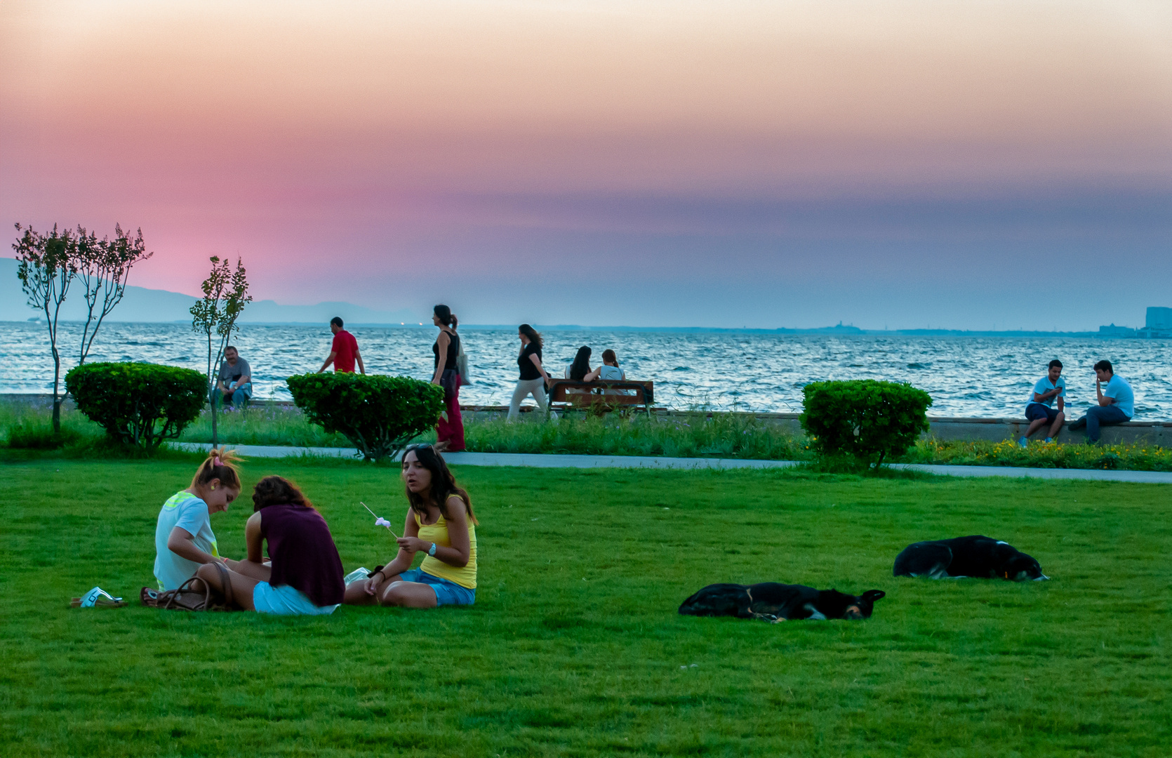 Abenddämmerung in Izmir