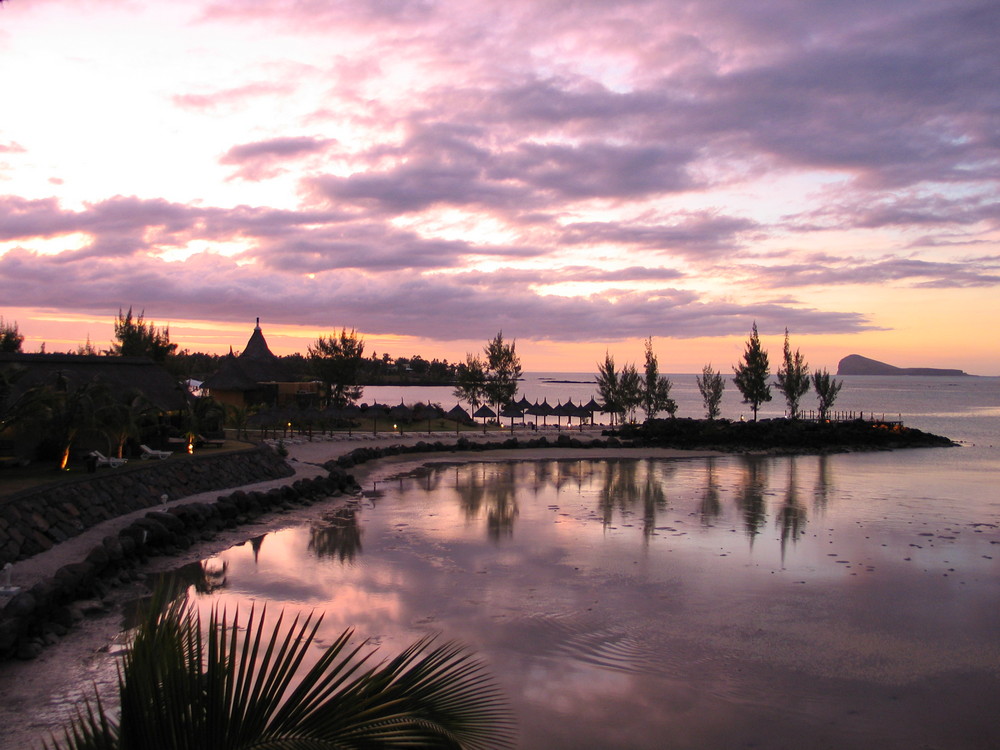 Abenddämmerung in Mauritius