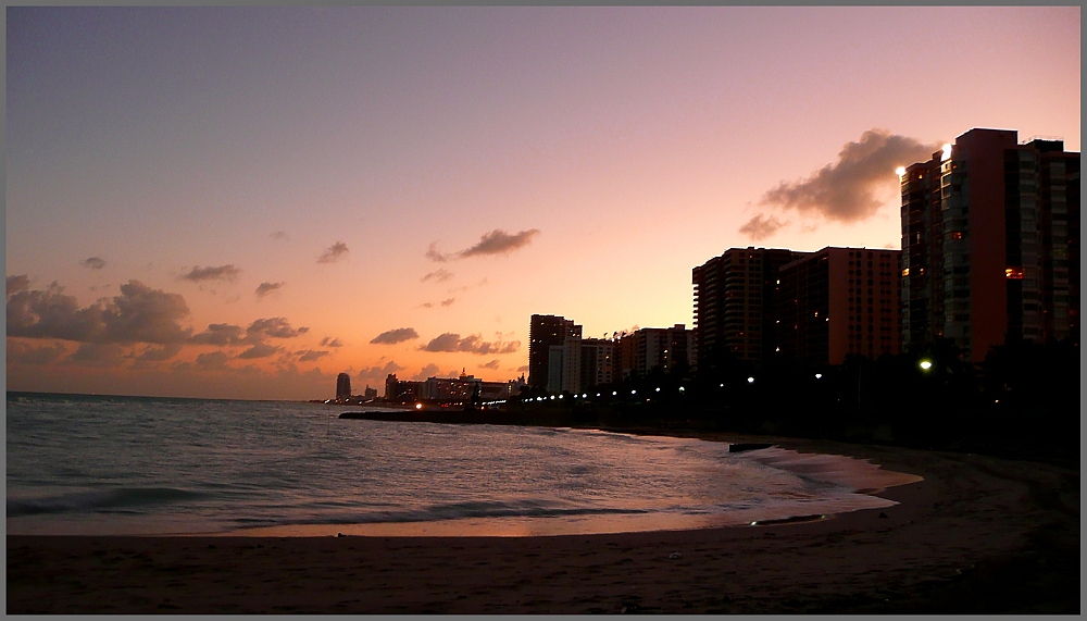 Abenddämmerung in Miami Beach