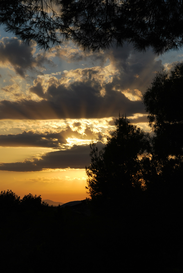 Abenddämmerung in Sizilien