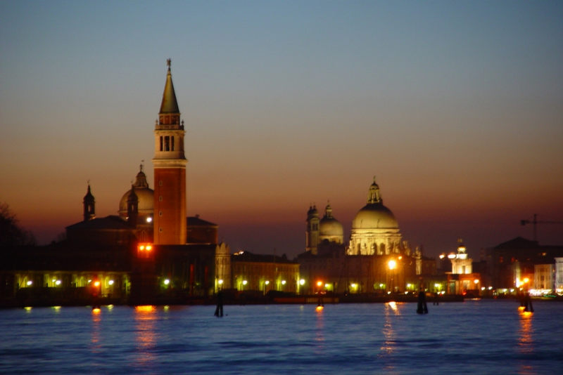 Abenddämmerung in Venedig