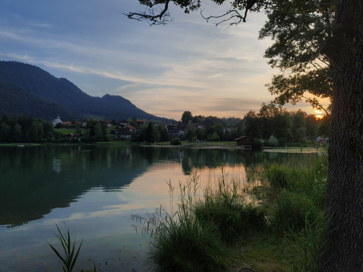 Abenddämmerung in Weissensee