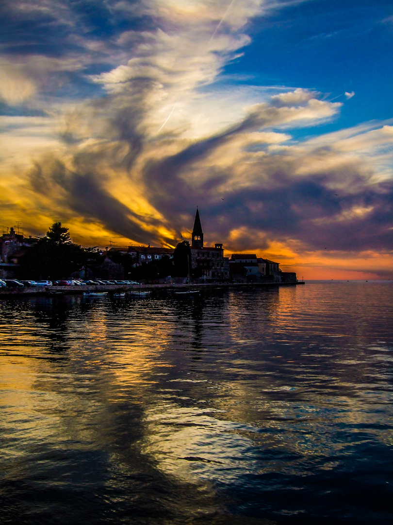 Abenddämmerung Porec (Kroatien)