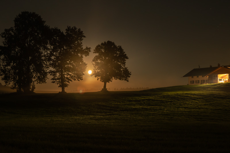 Abenddämmerung Tölzer Land