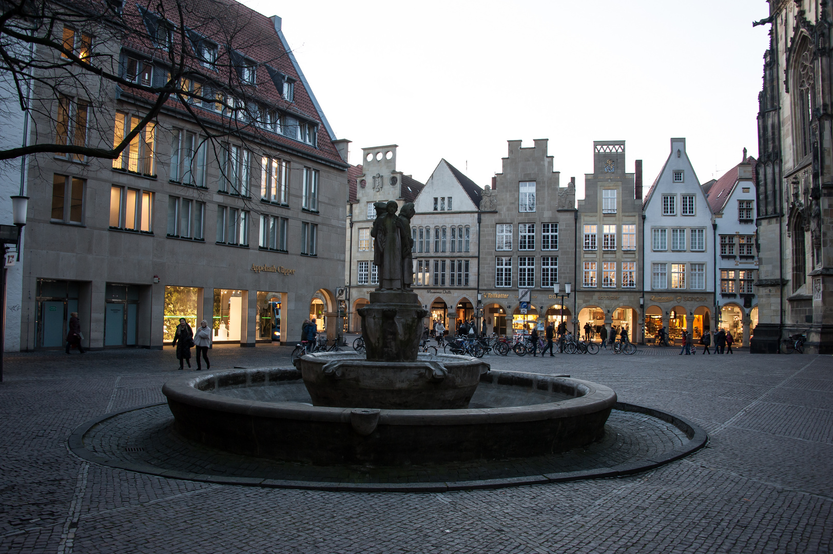 Abenddämmerung über dem Prinzipalmarkt