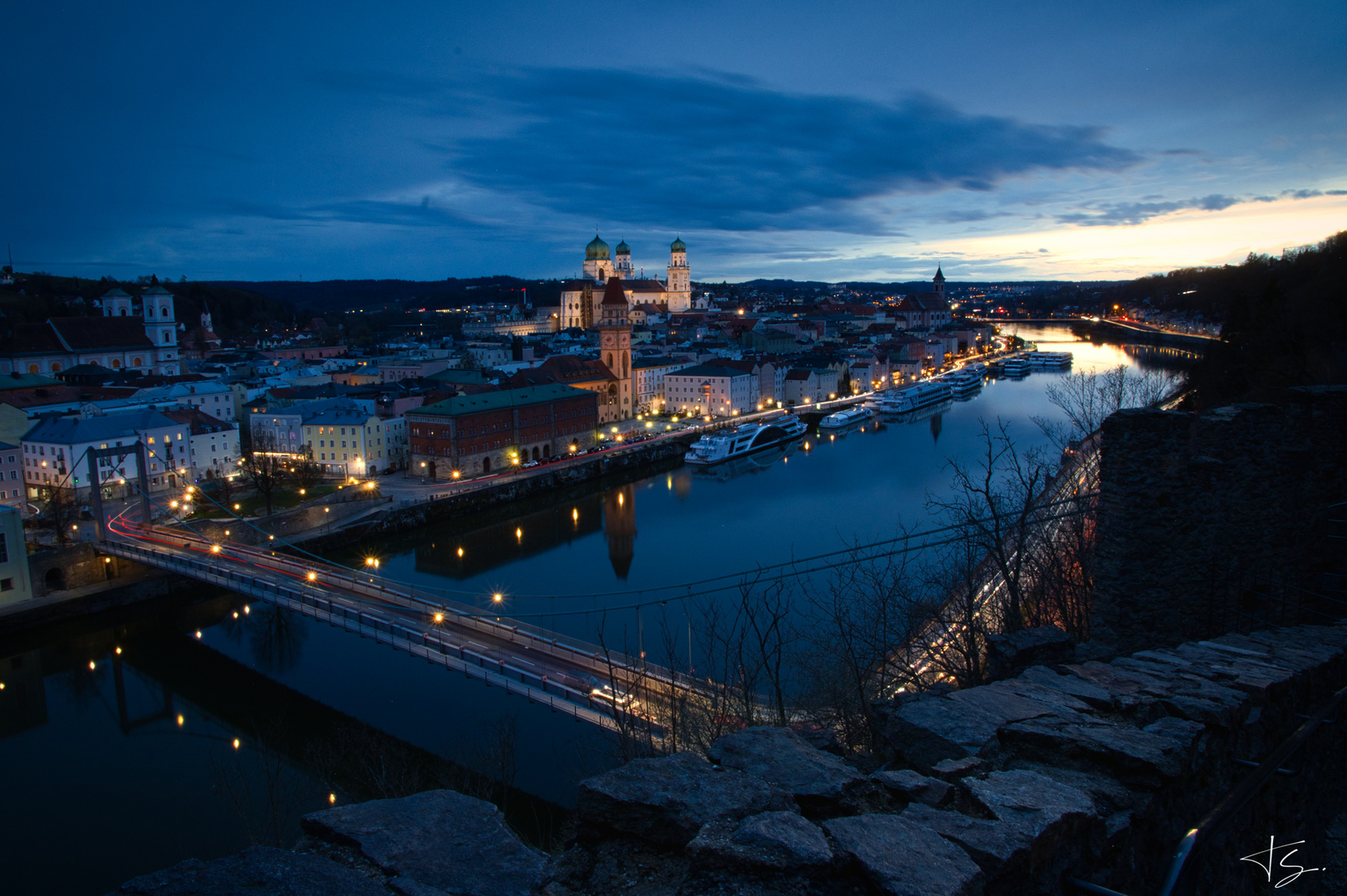 Abenddämmerung über Passau