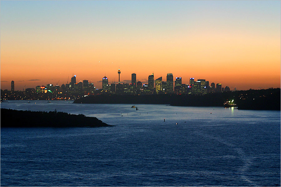 Abenddämmerung über Sydney...