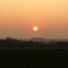 Abenddämmerung über ungarischen Ebenen