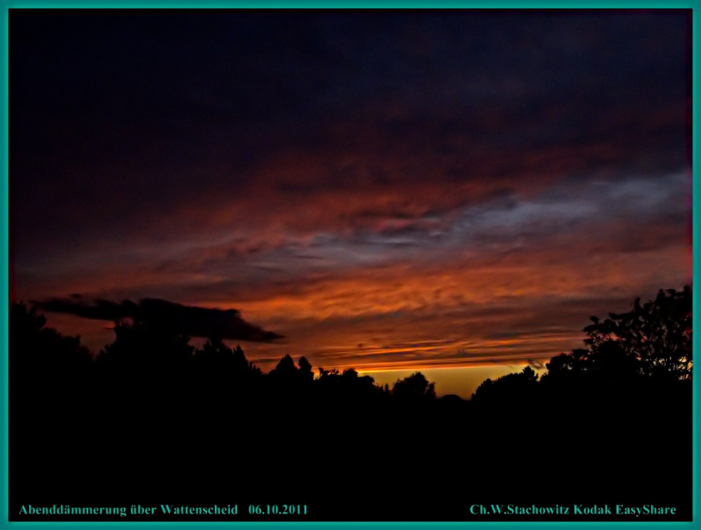 Abenddämmerung über Wattenscheid am 06.10.2011