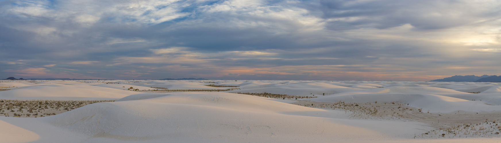 Abenddämmerung - White Sands, New Mexico