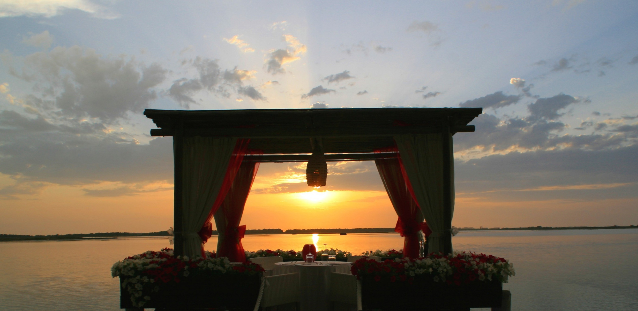 Abendessen auf dem Wasser