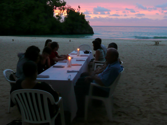 Abendessen in Frenchman Cove