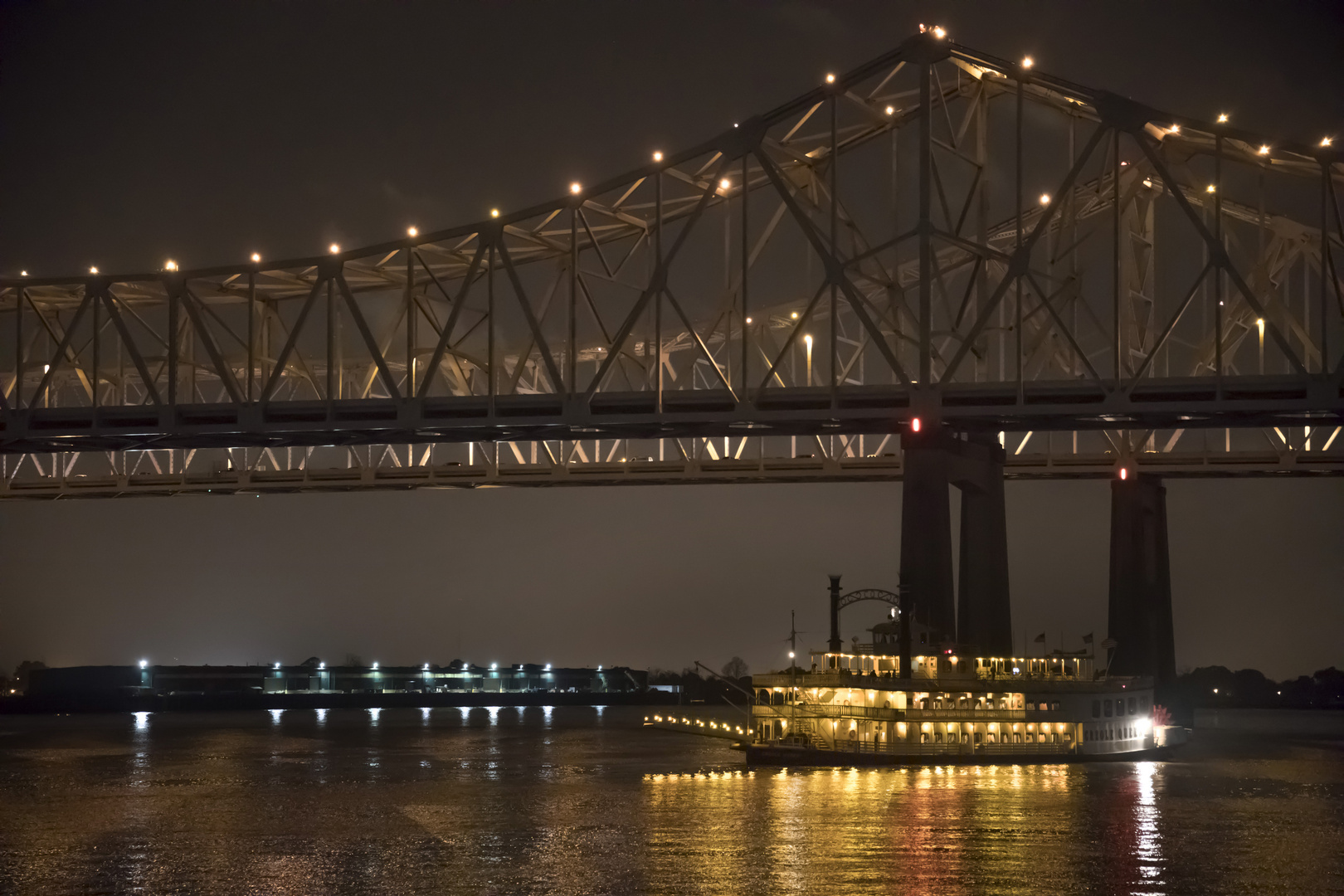 Abendfahrt am Mississippi