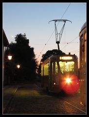 Abendfahrt im Straßenbahnmuseum Skjoldenaesholm (DK)