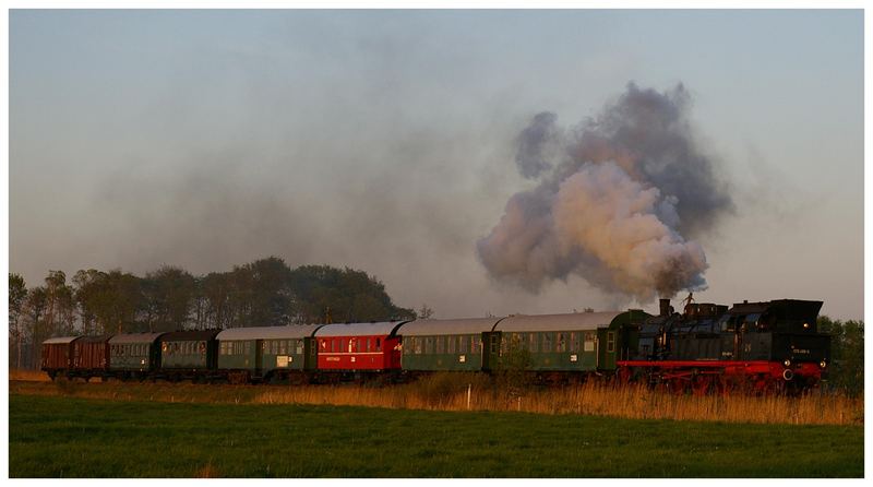 Abendfahrt mit der 78.468 - Brandaktuell heute 20:16.......