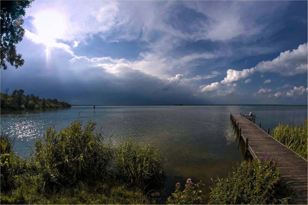 Abendgewitter am Steinhuder Meer