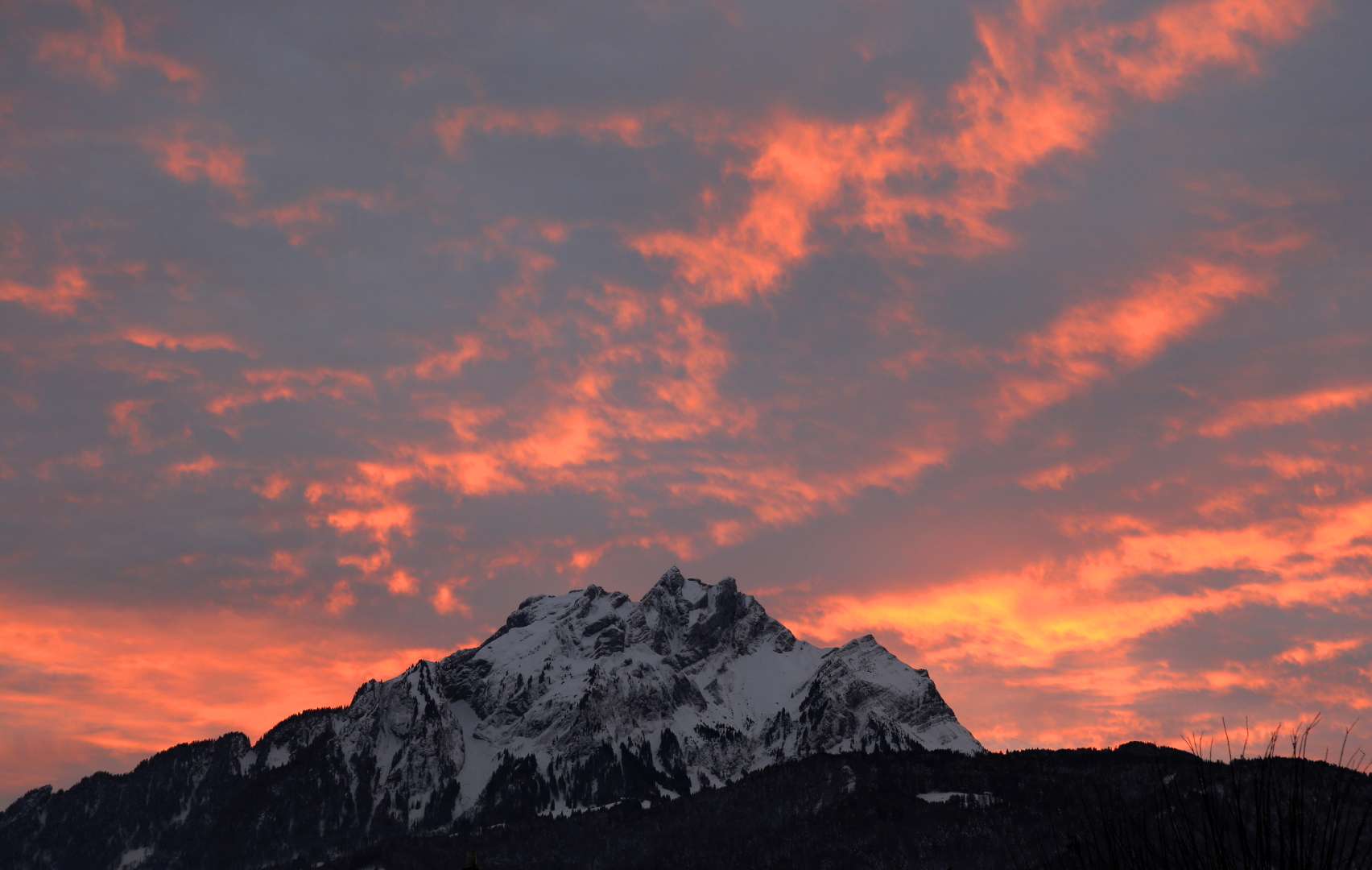 Abendglühen am 3. Advent