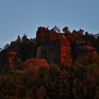 Abendglühen am Pfaffenstein