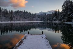 Abendglühen am See