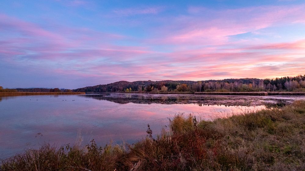 Abendglühen am Seehamer See