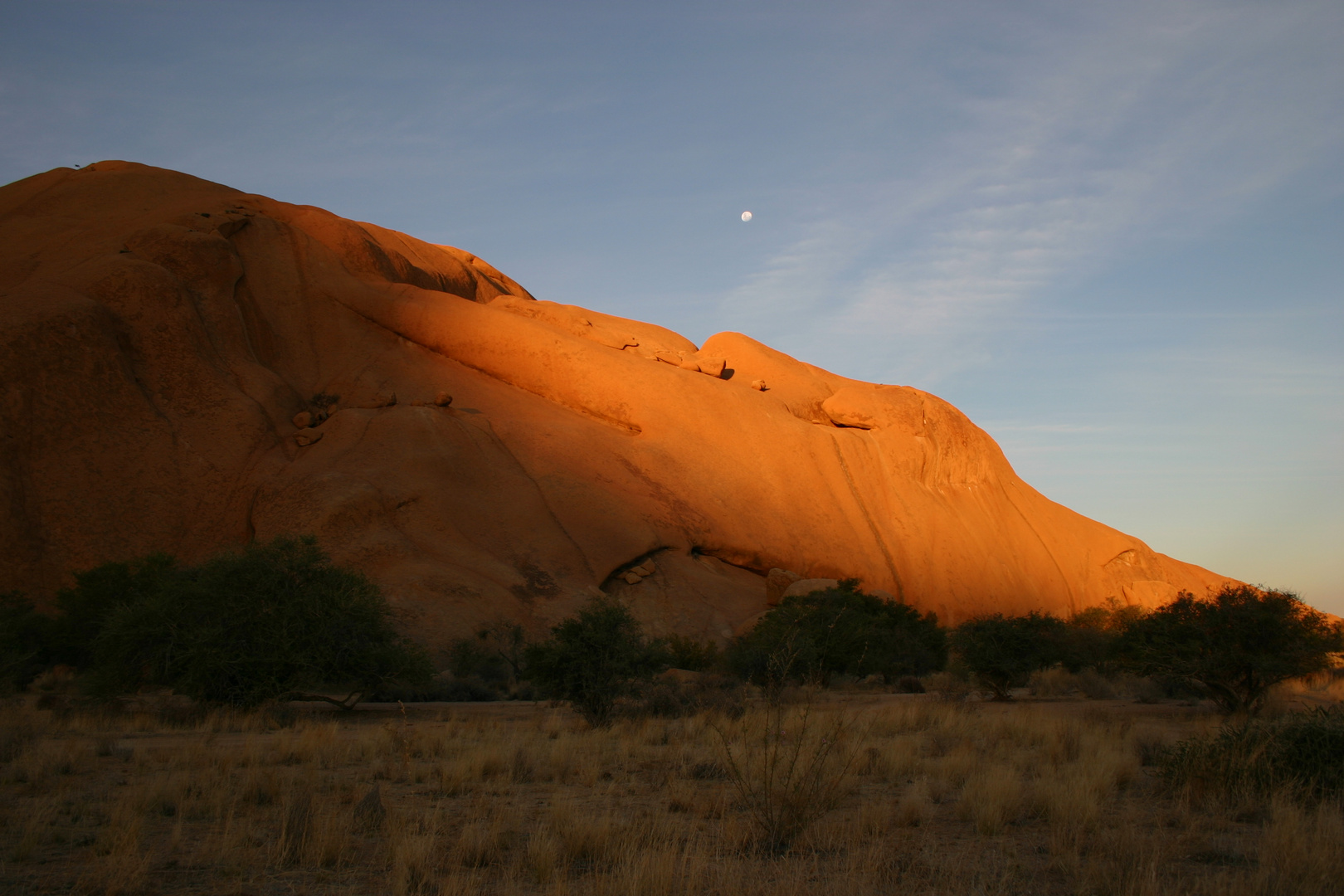 Abendglühen bei Spitzkoppe