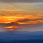 Abendglühen im Taunus