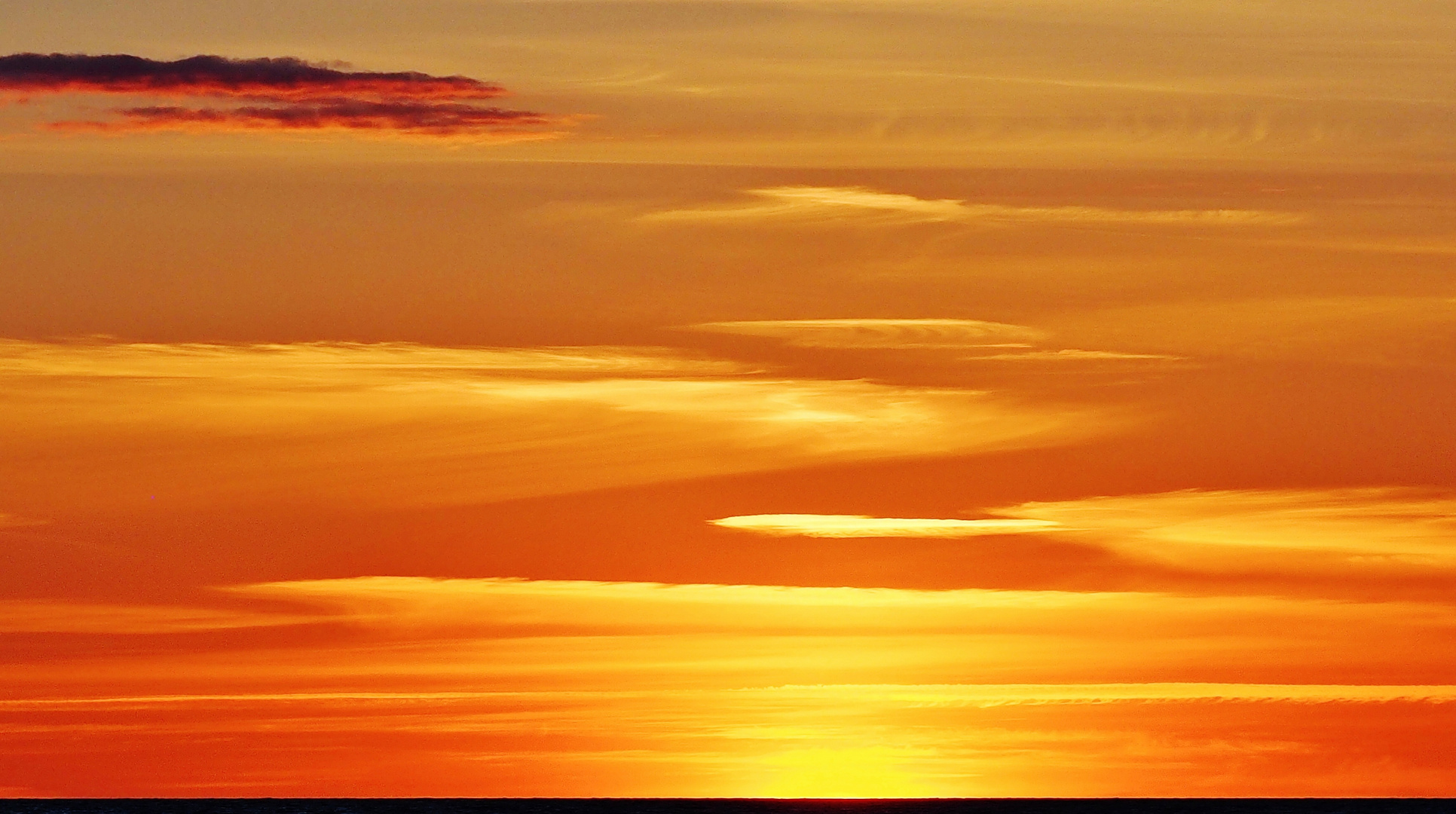 Abendgold am Horizont