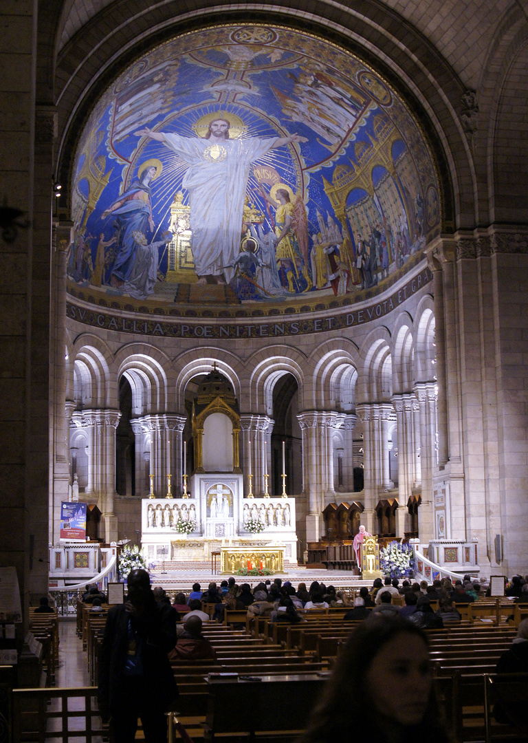 Abendgottesdienst in Sacré-Cœur de Montmartre