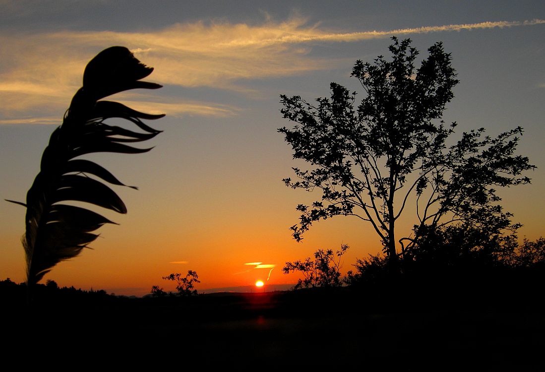 Abendgruß auf indianisch