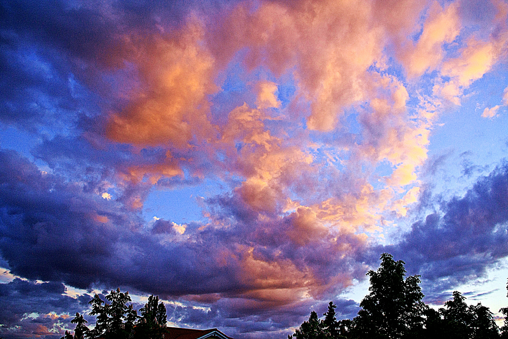 Abendhimmel als die Sonne noch schien...